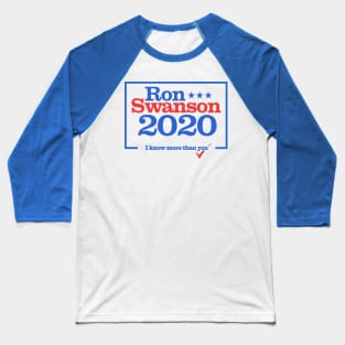 Ron Swanson for US President 2020 Baseball T-Shirt